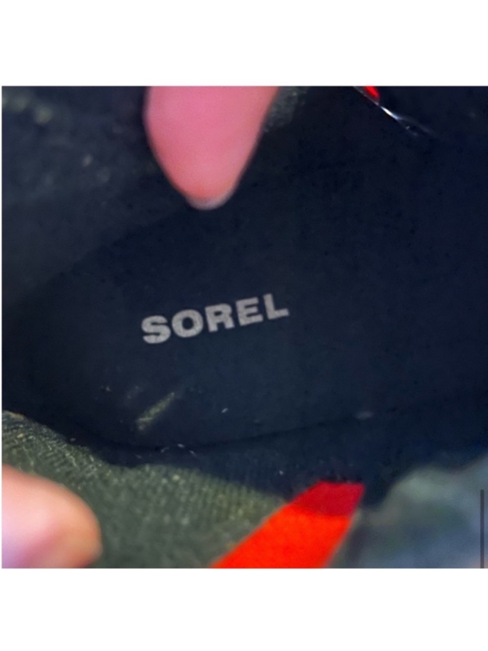 Sorel Joan of Arctic Wedge II Zip Tan and Red Booties size youth 5 or women's 37 - Picture 9 of 9